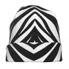 Bérets Tigre Imprimer Bonnet Chapeaux Noir Et Blanc Rayures Bonnet Femme Mâle Mode Gym Tricot Chapeau Printemps Design Chaud