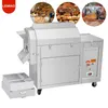 Electric Or Gas Heating Bean Groundnut Almond Peanuts Soybean Macadamia Roasting Rotary Drum Nuts Roaster Machine