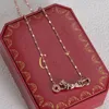 Designer ketting liefde heren- en dameshangerkettingen mode roségoud roestvrijstalen ketting heren Valentijnsdag cadeaus voor vrouw