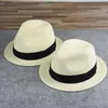 Liten Brim Large Size Paper Straw Hats Man Summer Handsome Sun Cap Big Trilby Jazz Hat Plus Fedoras 5658 CM 5860CM 240219