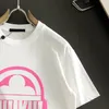 L Marke Designer T Shirt Luxus T-Shirts Für Frauen Baumwolle Mode T-shirts Hohe Qualität Rosa Muster Männer Top