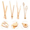 Clocks Accessories 4 Sets Clock Wooden Hands Pointers Wear-resistant Parts Professional Decor Accessory Decorative Variety Sturdy