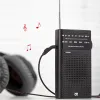 Radyo Cep Radyo Mini AM/FM Tam Band Radyo Dünya Alıcı Dahili Hoparlör Dış Acil Kullanım için Stereo Radyolar Çalışmış Stereo Radyolar