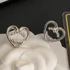 Einfache Designer-Ohrstecker, Kristall-Ohrring, neuer Stil, 925er versilberter Edelstahl, Marken-Buchstaben-Ohrring, Herren- und Damen-Ohrring, Hochzeit, Party, Schmuck, Perlenohrring