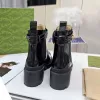 2024 New Spring and Autumn Women Fashion Martin Boots Black Leather Zipper Boot Beautifor