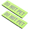 Dog Collars 2 Pcs Service Patches Adhesive Harness Tank Top Reflective Supplies Not Pet Nylon Tops