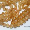 Tools Meihan Wholesale (1 strand/set) 12mm 14mm natural Citrine clear yellow quartz smooth round bracelet for jewelry making design