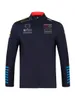 2024 F1 Sweat à capuche zippé sur toute la longueur Équipe de Formule 1 Vingt ans de célébration Pull à capuche Nouveaux fans de course Sweat-shirt à demi-zip Veste Hommes