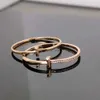 Bangle T Family Narrow T1 Bracelet Hand CNC Craft Inlaid Star Style Fashion Expert Straight Designer 1 iffanyisms H24227