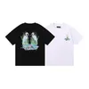 SS New Miri Tees Round Neck Rose Skull Printed Men's and Women'sTシャツ半袖のルースカジュアルスポーツピュアコットン短袖Tシャツ薄い服