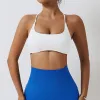 Outfit Soutien-Gorge de Sport à Bretelles croisées pour Femmes Sexy Beau Dos Haut Push Fiess Soutien-Gorge Yoga Gym Soutien-Gorge à séchage Rapide Fiess Top Sports Soutien-Gorge Respirant