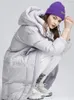Trench da donna Piumino di media lunghezza sciolto moda invernale 90 anatra bianca addensata calda a prova di freddo