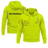 رجال هوديز من النوع الثقيل فورمولا واحد أزياء F1 فريق السباق Sudadera Con Capucha del Equipo Mercedes Trend Para Hombre Ropa estampado de temporada p8ily