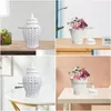 Bouteilles de stockage Pots Pot de gingembre en céramique moderne Vase à fleurs en porcelaine à collectionner Drop Livraison Maison Jardin Housekee Organisation Dhzc8