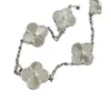 Designer Jewelry Luxury Bracelet Link Chain Vanca Four Leaf Grass Bracelet Female Five Flower Platinum Carving Angle