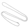 Colliers de chien chaîne perlée pour bricolage chaînes à billes en métal perles en acier inoxydable collier étiquettes boules