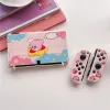 Casos dos desenhos animados rosa soft shell capa protetora para nintendo switch oled game controller capa ns tpu console joycon acessórios