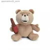 Poupées en peluche Ted Bear bouteille de bière ventouse moulée en peluche poupée Kawaii poupée mignonne doux rempli coton poupée décoration de la maison cadeau d'anniversaire pour enfants Q240227