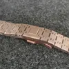 Armbandsur 41mm PVD Rose Gold/Black Precision Steel Men's Mechanical Watch med NH35 Movement Sapphire Glass