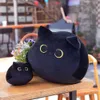 Плюшевые куклы 8-40 см Kawaii Black Cat Подушка Плюшевые куклы Игрушки Симпатичные высококачественные мультяшные животные Подарки для мальчиков Девочки Друзья Украшают ChildrensL231117