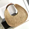 Klassiker Designer Hobo Bags Raffia Bag Strohanschlusstasche für Frauen handgewebte Korb Holiday Beach Tasche Single Schulter-Unterarm-Tasche mit Schachtel