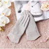 women's genuine leather gloves red sheepskin gloves autumn and winter fashion female windproof291s