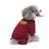 Vêtements pour chiens Pyjamas chauds Vêtements pour animaux de compagnie pour petite race moyenne Combinaison à quatre pattes Costume Automne Hiver XS-XL
