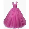 2024 Ball Gowns Vintage Quinceanera Dress Scoop Appliques Tulle Lace Prom Party Gowns Formal Graduation Dresses Vestido De 15 Anos Sweet 16