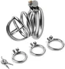 CAGA DE CASTIDADE PARA MEN DISPOSITIVOS DE CASTIDADE DE AÇO CAGA CAGA CAGA MASCIMAL CHASTIDADE CELOS PENIS CAGA PREMUMO METAL METAL LOCKED CAGA TRÃO SEXO DO MAN (3 RINGES), LOCK E 2 CHAVES INCLUÍDAS.