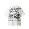 24ss Japan Bloem Vintage Print Stad Tee Mannen t-shirt Lente Zomer Vrouwen Oversize Straat skateboard Casual katoenen T-shirt 0227