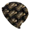 Berets Steampunk Latão Crânio Bonnet Chapéus Relógio de Bolso Chapéu de Malha Homens Mulheres Engraçado Beanie Elástico Inverno Hippie Personalizado Caps