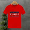 T-shirts hommes 2023 Nouveau Paris Mode Créativité Nouveau Printemps Été Personnalité T-shirt Pour Hommes De Luxe Impression T-shirt Homme T-shirt Femme T240227