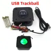 Joysticks USB Arcade Game Trackball Mouse Illuminated LED Round 4.5cm USB Connector Screws