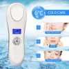 Masseur facial hotcold vibration masseur glace cutané craint cryothérapie calme cutané raccour pores chauffage chaud détente dispositif de levage de peau