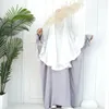 Vêtements ethniques Volants Crêpe Khimar Longue Hijab Écharpe Musulman Islamique Plaine Hijabs Pour Femme Dubaï Prière Overhead Niqab Abaya Voiles
