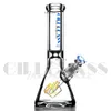 12 inch beker bong 9 mm dikte Kleurrijke waterpijpen grappige rookaccessoires wax bedwelmende waterpijpen quartz banger dab rig waterleiding olieplatforms glazen pijp