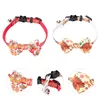 Dog Collars 2 Pcs Pet Collar Cat Supplies Bow Chain Neck Decor Tie Plastic For Dogs Necklace