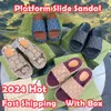 Designer Women Sandals Men Slipper 2024 10A Quality New Women Platform Slide Sandal Summer Slide Flip Flops Luxury Fashion Thick Bottom Sandals With Box Size 35-45