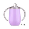 Sippy Cup 10oz Bouteille d'eau pour enfants Gobelet en acier inoxydable avec poignée Tasses à lait de voyage isolées sous vide avec expédition maritime