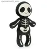 Plush Dolls Skeleton Bobs Cute Plush Doll Black Little Devil Skull High Appearance Explosive Halloween Doll Childrens Christmas Gift Q240227