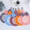 Ręcznik 1pc kreskówka Lollipop Kształt Bow Coral Velvet Kuchnia Kuchnia Washcloth Woda Absorpcja Dzieci Miękka ręka