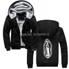 Men's Hoodies Our Lady Of Guadalupe Virgin Mary Catholic Hoodie Men Thick Jackets Sweatshirts Winter Coat Fashion Hooded Harajuku