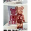 أرقام لعبة الحركة بيع Bearbricklys 400 ٪ 28 سم قلب Dissoing Red Colorf Hearts PVC Models Toys Christmas Hign