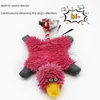 Lovely Pet Supply Cute Papa Duck Plush Dog Toy With Rope Clean Teeth Bite Resistant Toys Christmas Gifts 240220