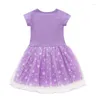 Girl Dresses Kids Cosplay Costume Gabbys Cats Dress Summer Children Gabby's Dollhouse Birthday Party Baby Girls