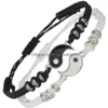 Armreif Beste Freundin Armbänder Für 2 Passende Yin Yang Verstellbares Kordelarmband Bff Freundschaft Beziehung Freund Freundin Valent Dhxor