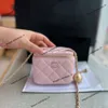 Designer makeup väska kvinnors handväska crossbody väska klassisk fårskinn liten låda påse justerbar kedja väska enskild axel diagonal strapdle väska munnen röd väska lyx