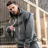 Men's Hoodies Sweatshirts Joggers Gym Sports Fitness Hoodies Mens Oversized Pullover Hoodie Fashion Men Clothing Outdoor Running Training Sportswear T240227