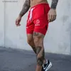 Męskie spodenki 2024 NOWOŚĆ JOGGERS KRÓTKI MĘŻCZYZN 2 W 1 Sport Shorts Gym Fitness Workbuilding Szybki suchy mężczyzna letni szorty plażowe T240227