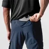 Herenbroek US SIZE Heren Gym Sneldrogend Hardlopen Jogging Cargobroek Man Lange Broek Fitness Joggingbroek Casual Sport Trackpants T240227